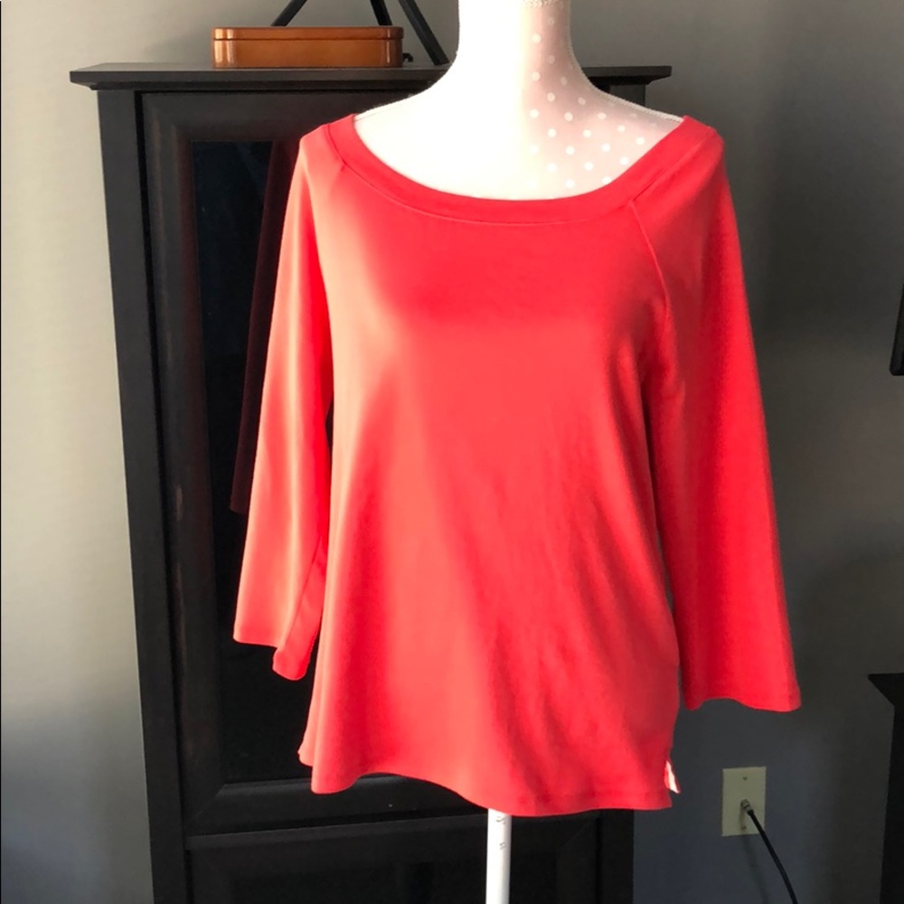 Talbots orange petite top